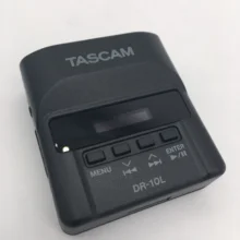 TASCAM DR-10L микро линейный PCM рекордер WAV Запись Цифровой Карманный регистратор с крошечной нагрудная гарнитура для filmmaker и видеографа