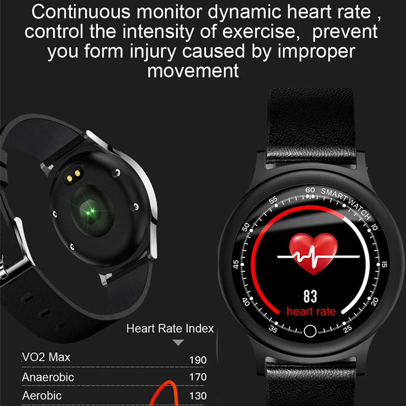 

VOSSTR Fashion Fitness bracelet IP68 Waterproof Support heart rate / blood pressure monitoring Smart watch clock for Men Women