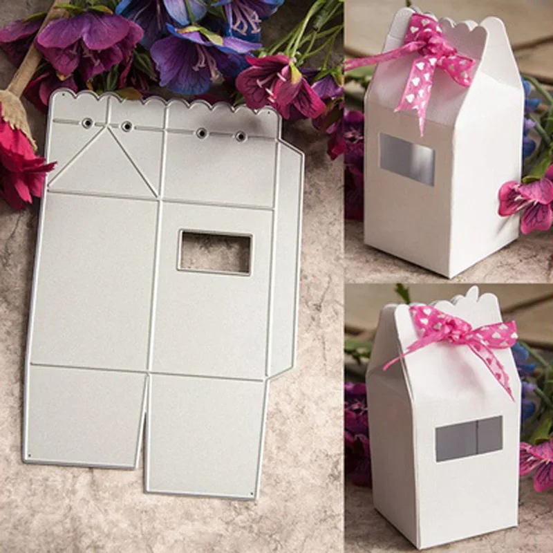

Metal Gift Box Cutting Dies Stencils DIY Scrapbook Album Embossing Card Craft