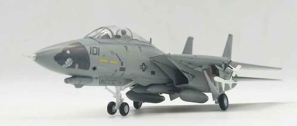 Труба 1: 72 F-14D VF-213 ЧЕРНЫЙ ЛЕВ эскадрильи мужской F14 модель истребителя