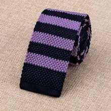 HH-325 Новое поступление фиолетовые Вязаные Галстуки для мужчин Классический Повседневный стиль Hi-Tie дизайн 6 см тонкий галстук для мужчин s Бизнес Свадебная вечеринка