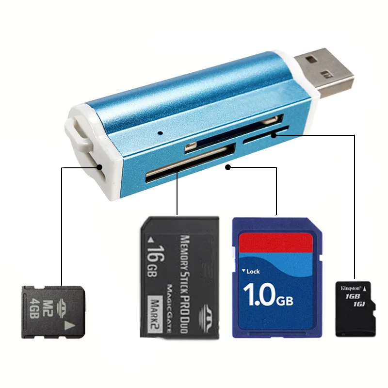NEW SY 662 All in 1 USB2.0 Multi Memory Card Reader Writer For Micro SD