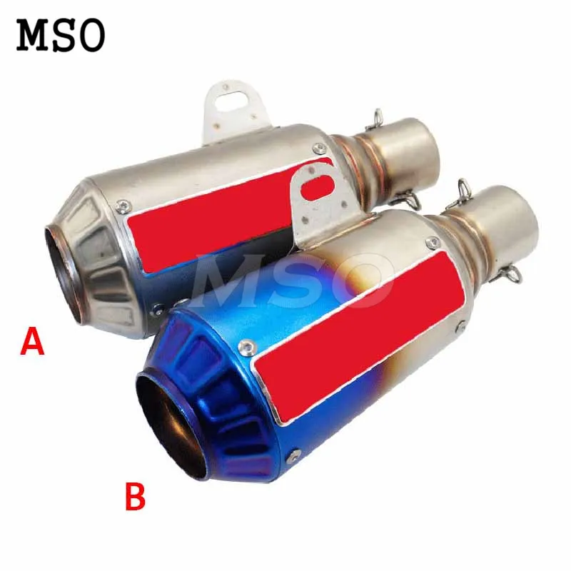

51MM interface refit modification motorcycle exhaust pipe muffler Calcined Half blue for ducadi monster 696 795 796