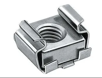 

Cage nut 1/4-20 , Use in a square hole , Or in guide rail ,Cage is stainless steel, nut is stainless steel, in stock