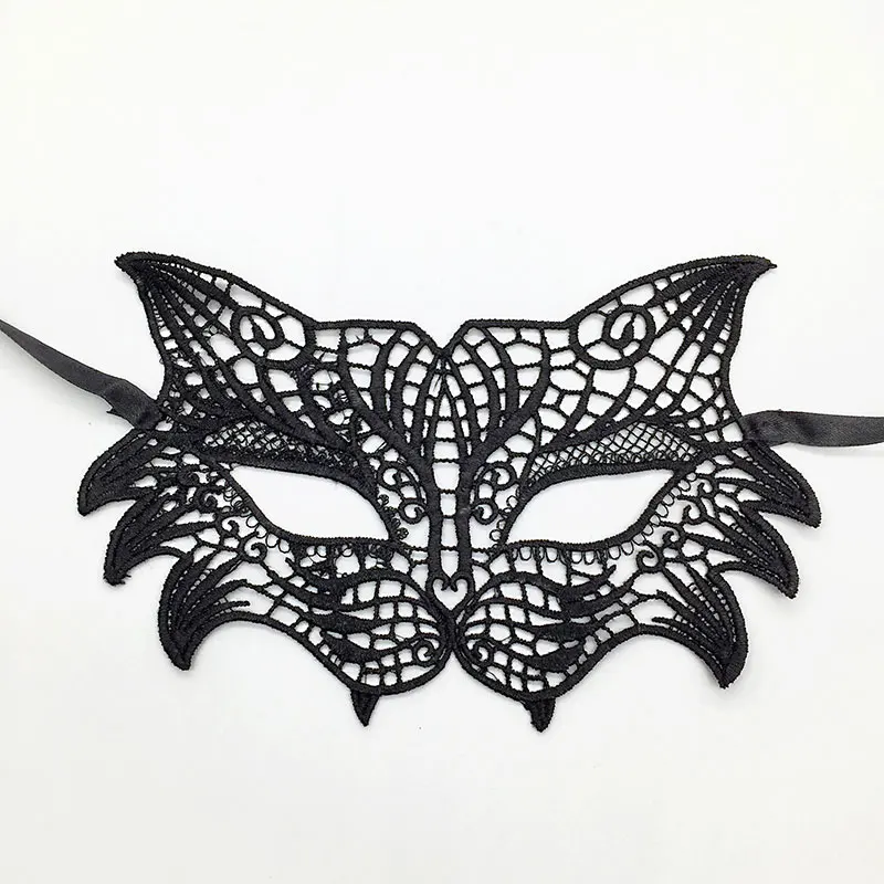 1 шт черные сексуальные вечерние кружевные маски для женщин, половина лица, карнавал, фестиваль, бал, Хэллоуин, маскарадные маски, вечерние и праздничные принадлежности - Цвет: Black Unshaped