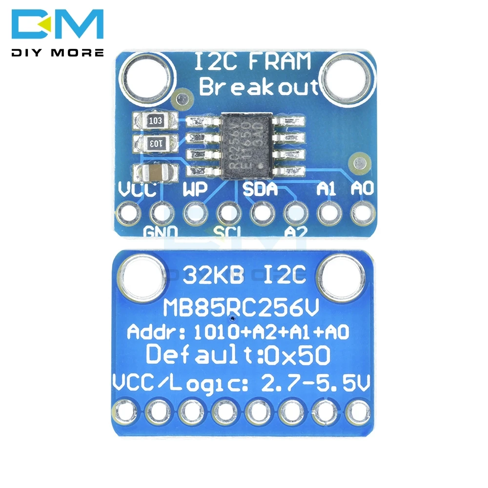 Нелетающая плата для коммутатора MB85RC256V 32KB FRAM памяти IC 12C инструмент разработки 2 7
