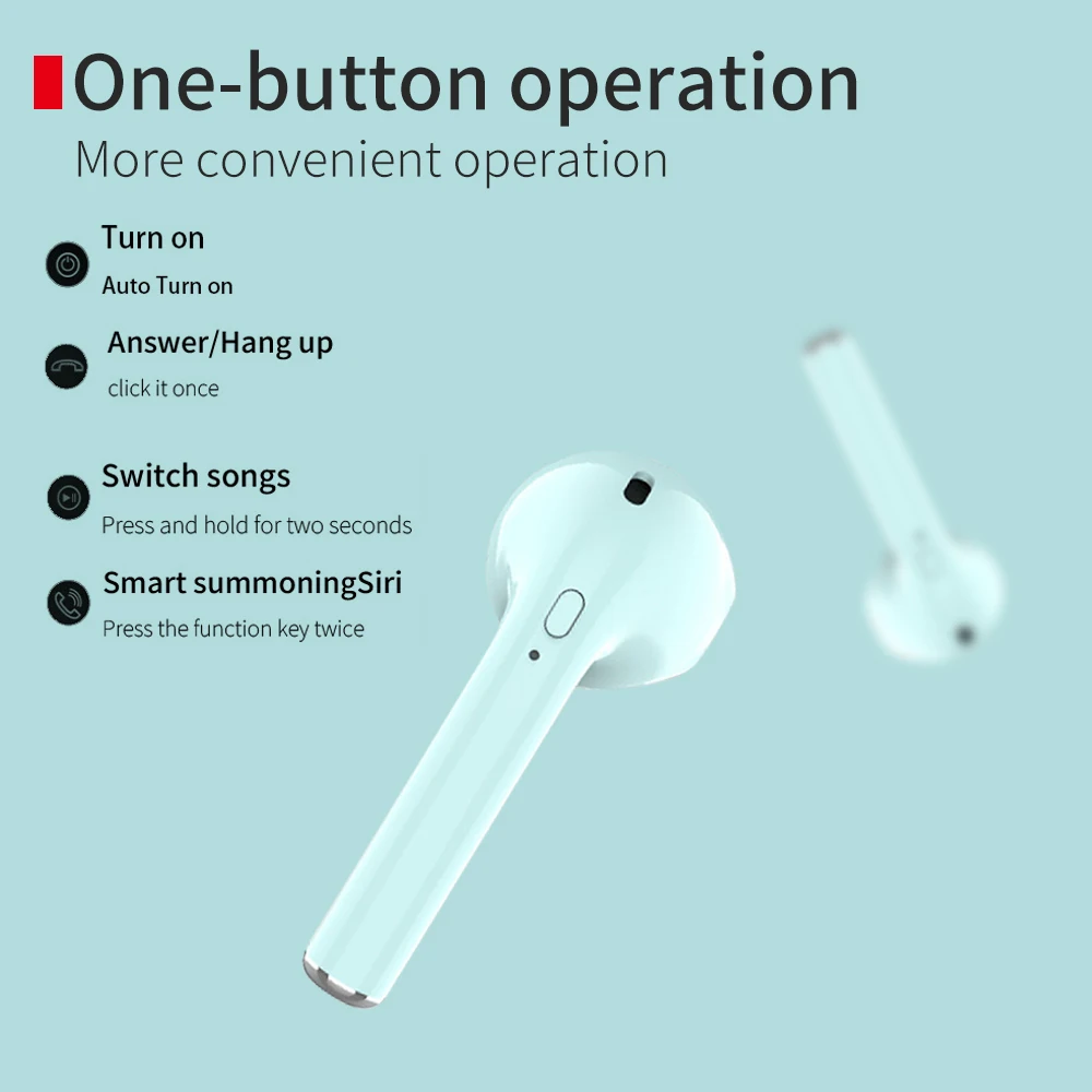 Bluetooth 5,0, беспроводные наушники I20 TWS, Bluetooth гарнитура, портативные стерео наушники-вкладыши, беспроводные наушники с зарядным устройством, микрофон HiFi