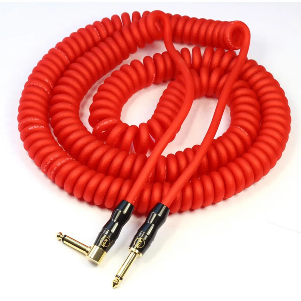

KGR Genuine Spring Guitar Cable Guitar Cable Phone Cable Music line fever noise shielding high quality
