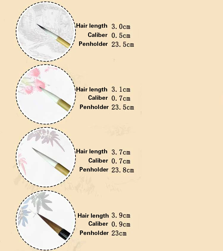 Каллиграфия традиционной китайской каллиграфии набор кистей пейзажной живописи кисть ласка волос перо, кисть Набор для студентов