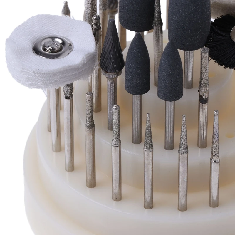 41pcs Dental Lab Silicone Rubber Rotary Tungsten Steel Polishing Burs 2