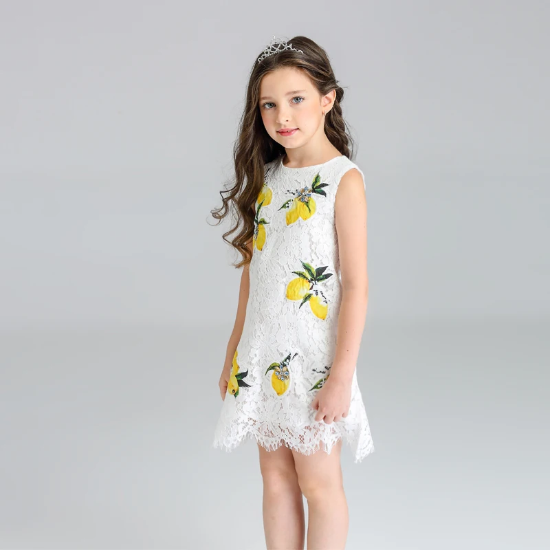 Kimocat Spring Summer Girls Dresses Brand Girl Princess Dress Kid