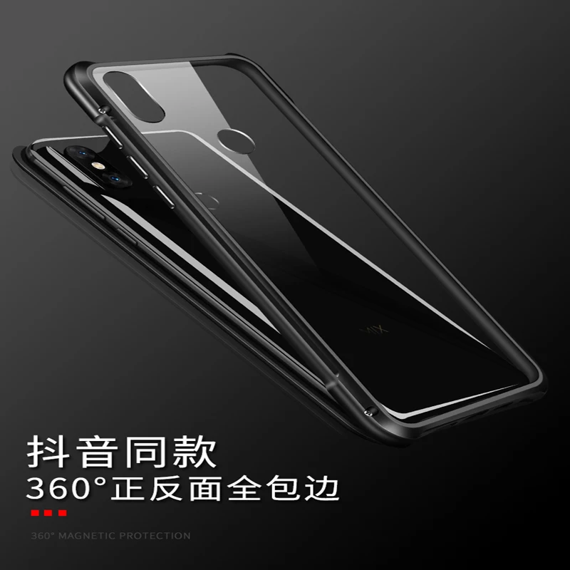 Синий Алюминиевый металлический бампер для Xiaomi mi x 3 металлический чехол-накладка в форме колонки для Xiaomi mi x3 чехлы с закаленным стеклом