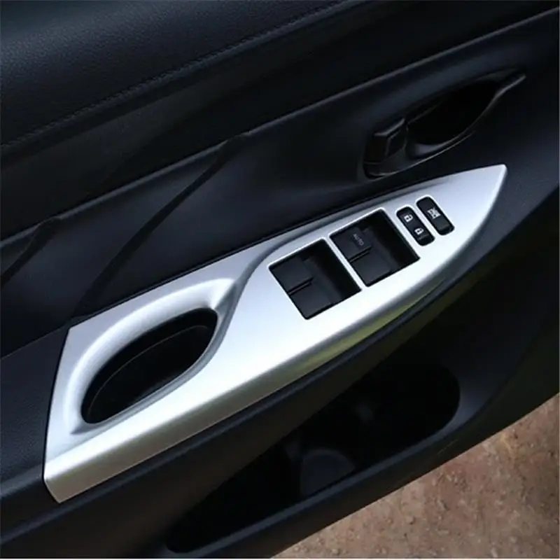 

Window automobile decorative car styling protecter covers bright sequins modification decoration 14 15 16 17 FOR Toyota Yaris