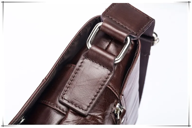 Genuine Leather BULLCAPTAIN Men's Messenger bag vintage cow leather shoulder bag for male fashion crossbody bag Handbags