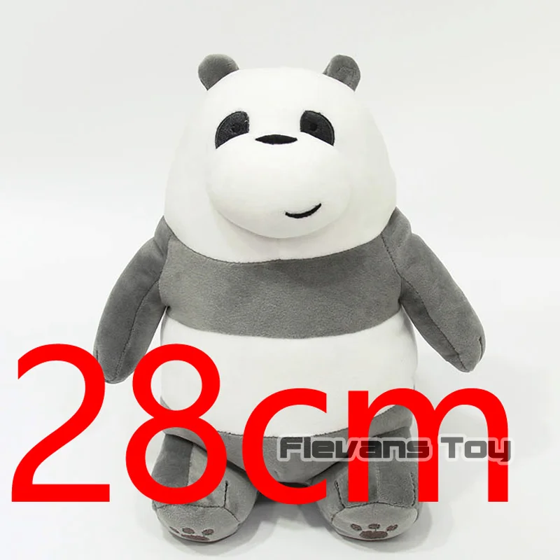 Мы Голые Медведи мультфильм Kawaii гризли, Панда медведь плюшевые игрушки мягкие чучело куклы для Для детей Подарки 12 дюймов - Цвет: Panda C
