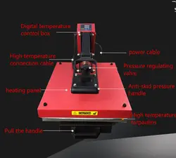 38*45 см автоматическое открытие Европейский высокого давления, тепла, пресс-машина футболка