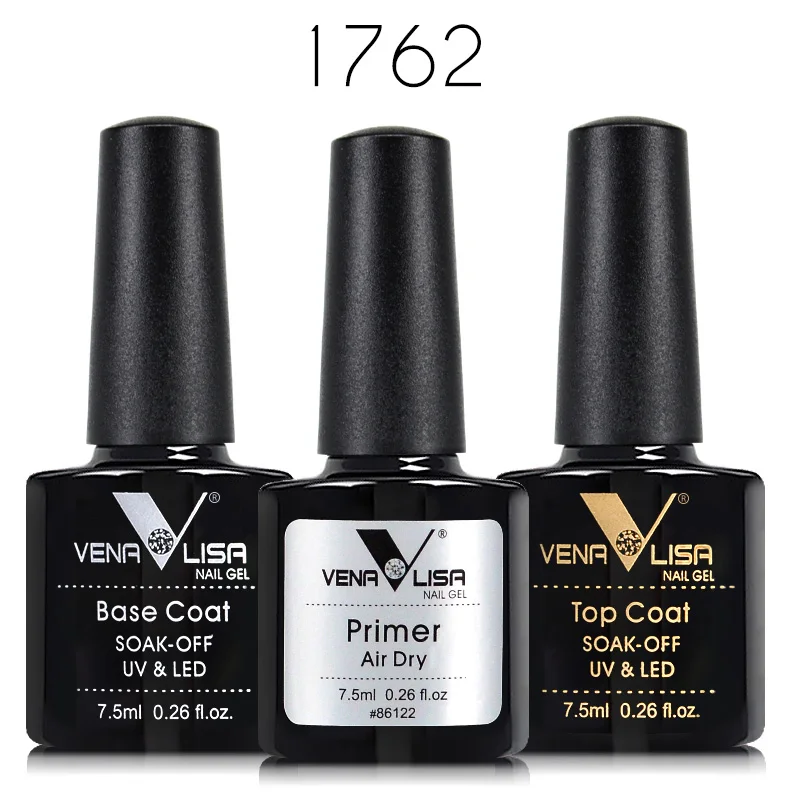 

New Arrival Nail Kits of No Acid Primer Fast Dry In Air and Base Coat NoWipe Top Coat Nail Salon Long Lasting Nail Gel Polish