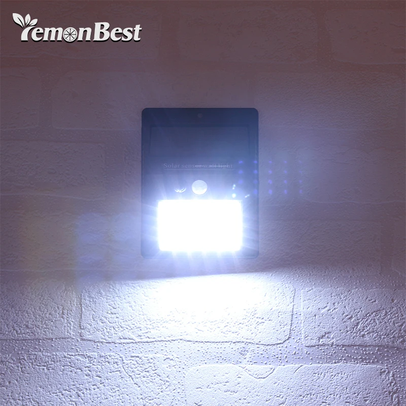 

Waterproof Outdoor Wall LED Solar Night light PIR Motion Sensor Auto Swith Solar lamp Porch Path Street Fence Garden lighting