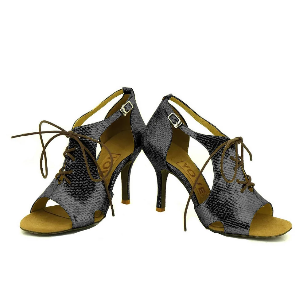 YOVE Dance font b Shoe b font Sequined Cloth Women s Latin font b Salsa b
