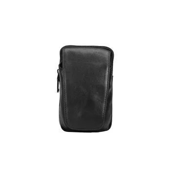 

Tiding Mens Designer Embossed Leather Waist Bag Casual Style Fanny Packs Bum Hip Belt Pouch Small Men's Bag Black 4681
