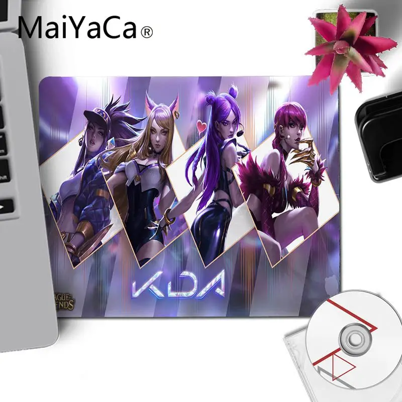 MaiYaCa League of Legends girl band K DA Akali Ahri удобный небольшой коврик для мыши игровой