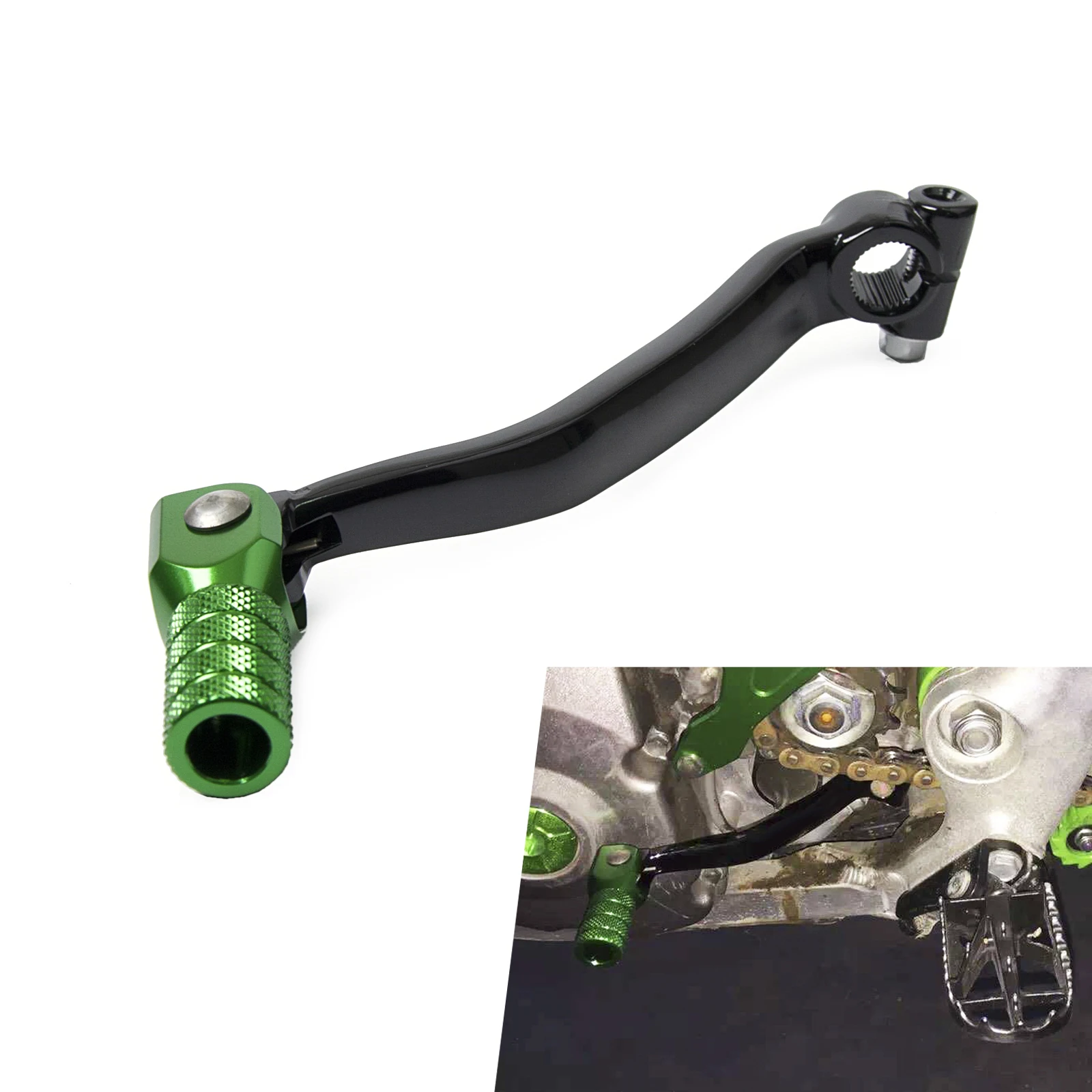 CNC Gear Shift Foot Lever Folding Tip 57mm Foot Pegs Rest Footrests Pedals Kit For Kawasaki KX250F KX 250F 2009-2018 Dirt Bikes CNC Gear Shift Foot Lever Folding Tip 57mm Foot Pegs Rest Footrests Pedals Kit For Kawasaki KX250F KX 250F 2009-2018 Dirt Bikes