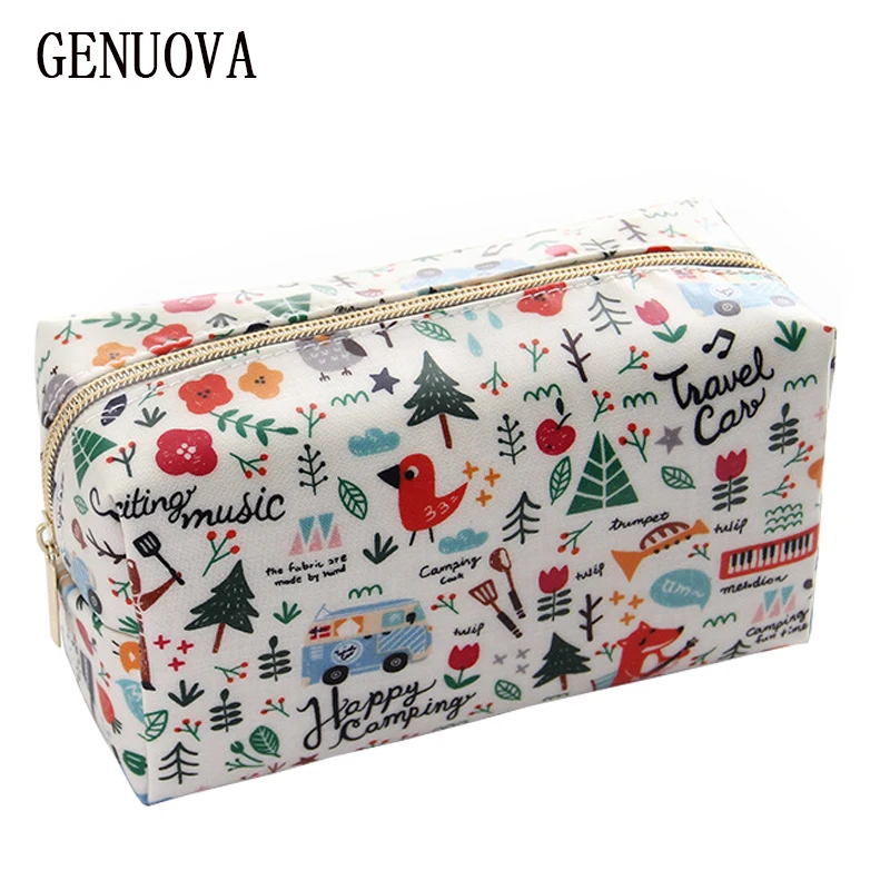 

Cosmetic Bag Korea Fashion Long Section of Ladies Hand-bag Cosmetics Toiletry Storage Bag Travel Organizer MakeUp Makeup Case