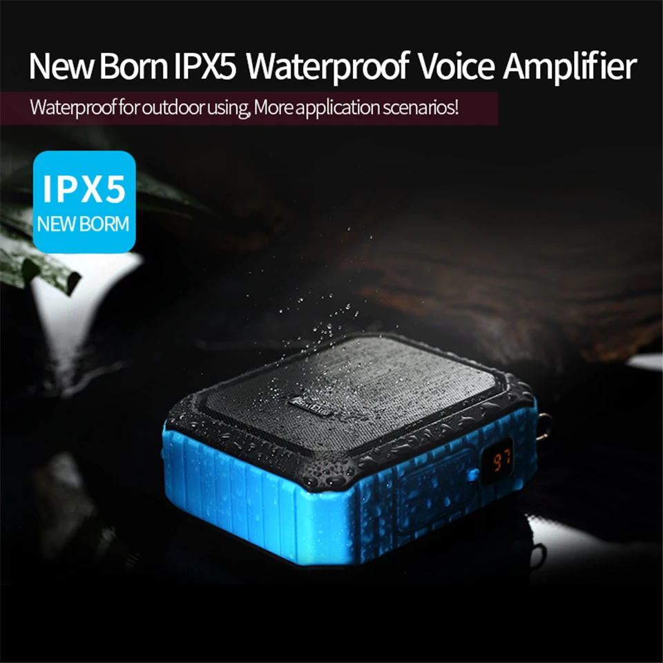 água com microfone uhf para o professor apoio aux tf usb disco