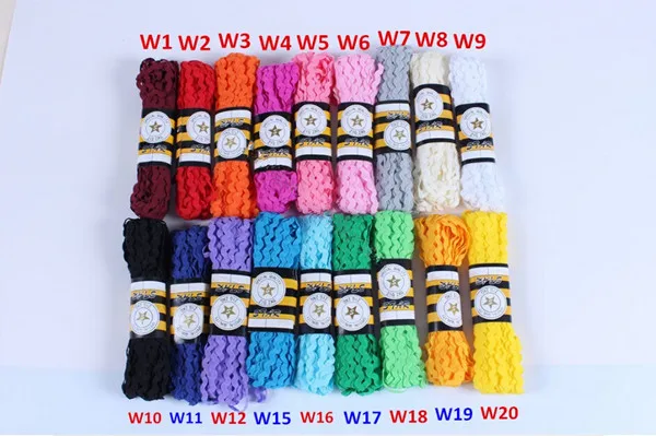 

14 Yards / lot 5mm wavy lace trim tape diy handmade edge clothes accessories shoes decoration