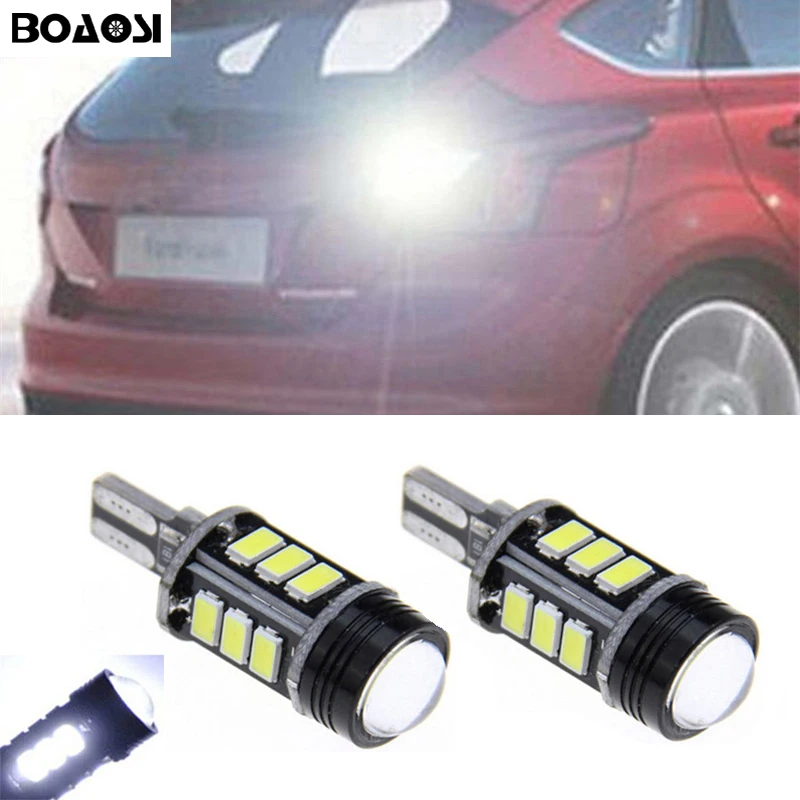 

BOAOSI 2x T15 W16W 921 LED CANBUS Samsung 5630 Chip High Power Backup Reverse Light For Ford new focus EDGE KUGA NEW MONDEO 2013