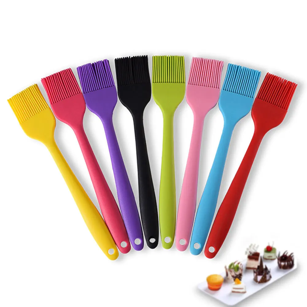 

1Pcs Silicone Basting Pastry Oil Brush Baking Brush Utensils Spatula for Grilling, BBQ Meat, Barbecue, Cakes & Pastries - Heat R