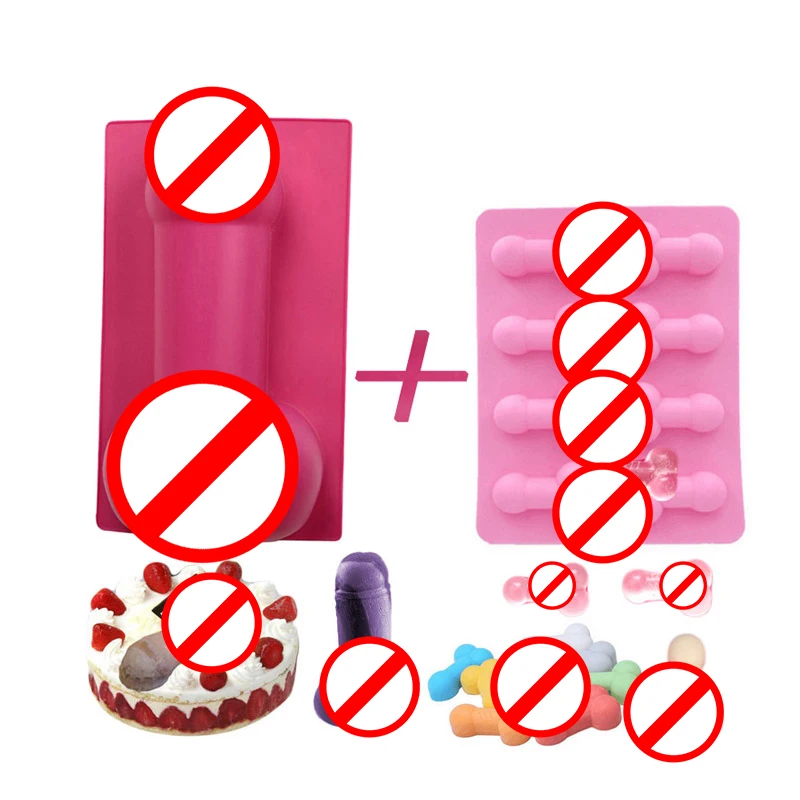 2 шт. силиконовые формы для мороженого шоколада|mold for|silicone moldpenis silicone mold |