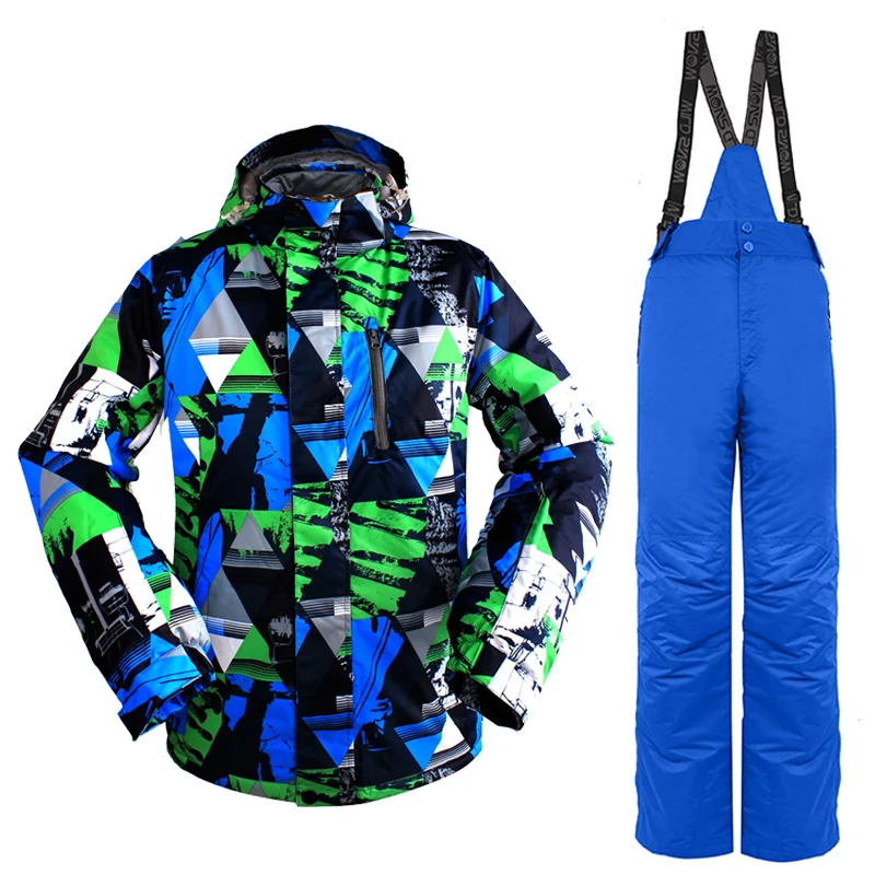 ZHCWT New Ski Suit Men's Windproof Waterproof Breathable