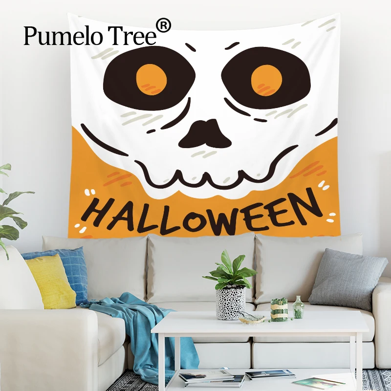 

Halloween Tapestry Wall Hanging Vampire Zombie Stylish Wall Hanging Cartoon Blanket Graffiti Wall Cloth Tapestries