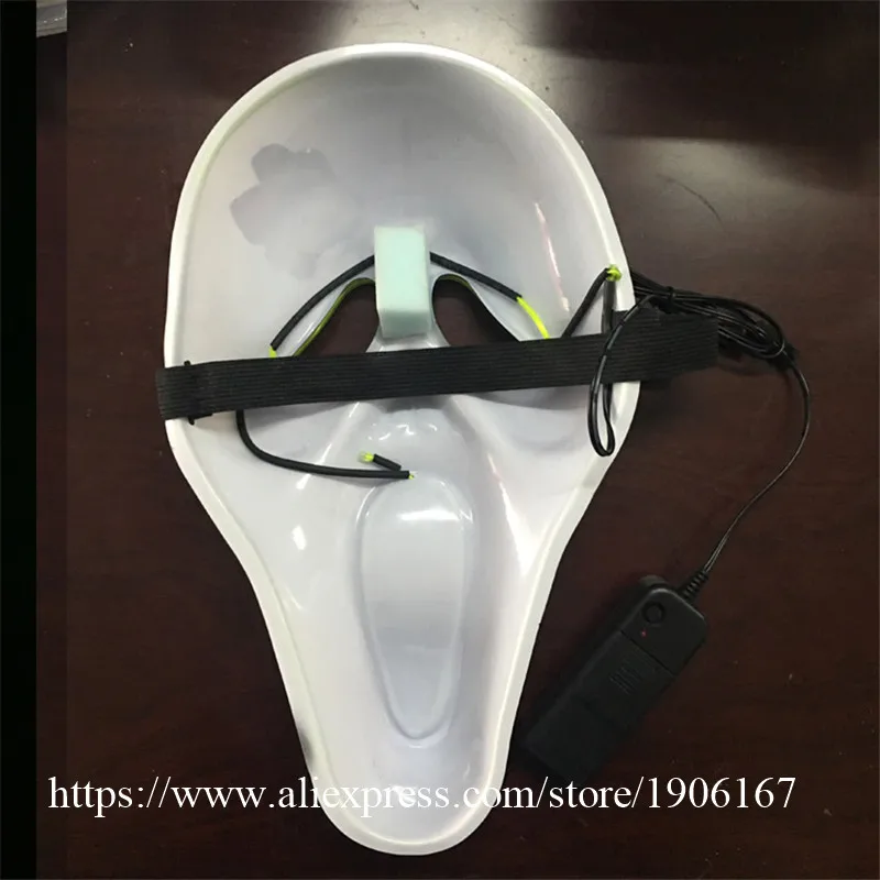 New Year Flash El Wire Led Glowing Beauty Christmas Party Mask Hot Sale03