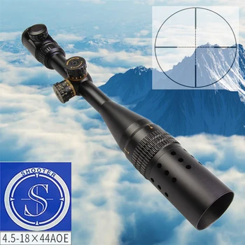 

SHOOTER 4.5-18X44AOE Optic Rifle Sight Scope Hunting Outdoor Monocular telescope High Quality air rifle accessories telescope