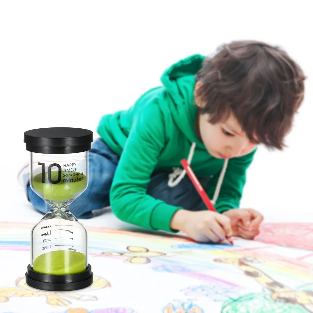 decdeal 4 colors hourglass sandglass sand clock timer 1min 3mins timer 1min