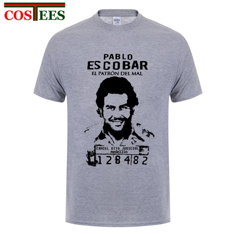2017 летняя стильная новая брендовая одежда Plata O Plomo футболки мужские Pablo Escobar