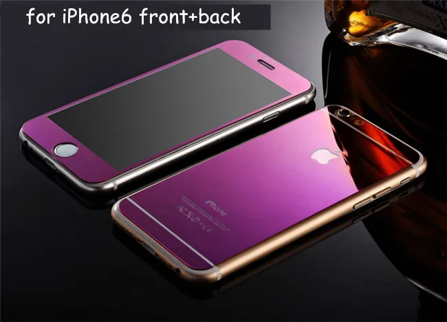 Nueva marca de lujo Front + Back espejo Protector de