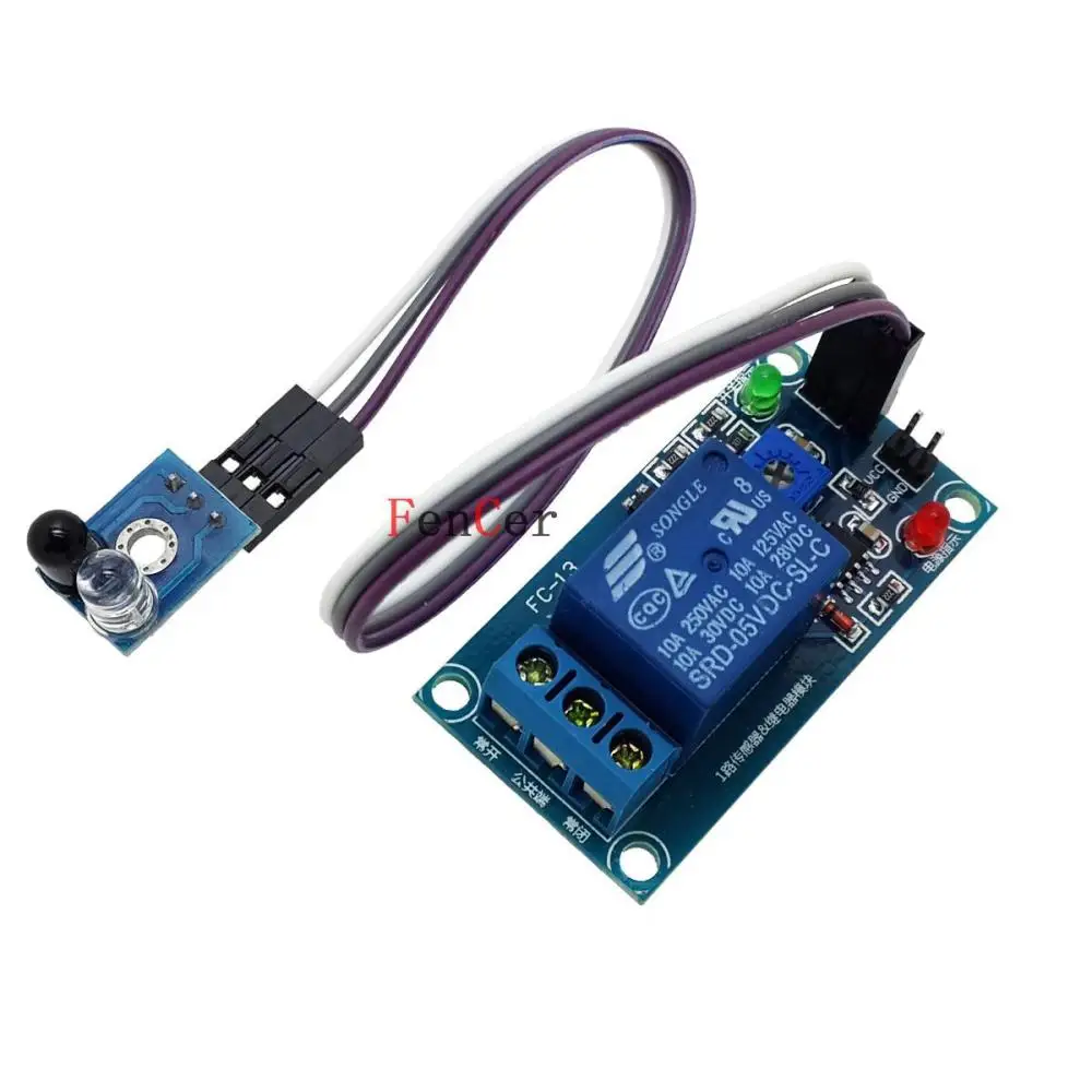 Brazil 15 v 1 road infrared tracing sensor relay module Have reflective and small plate with line | Электронные компоненты и