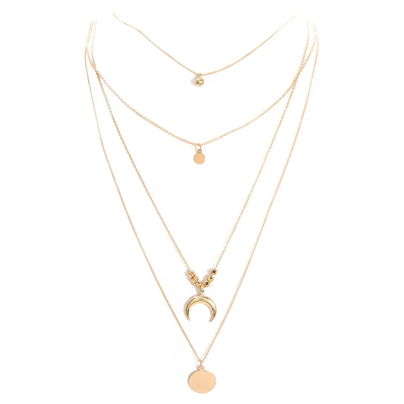 Necklace chain for women Moon Cross chokers Elegant Pendant Jewelry Neck accessories collares mujer Collier ras de cou A09#N (3)