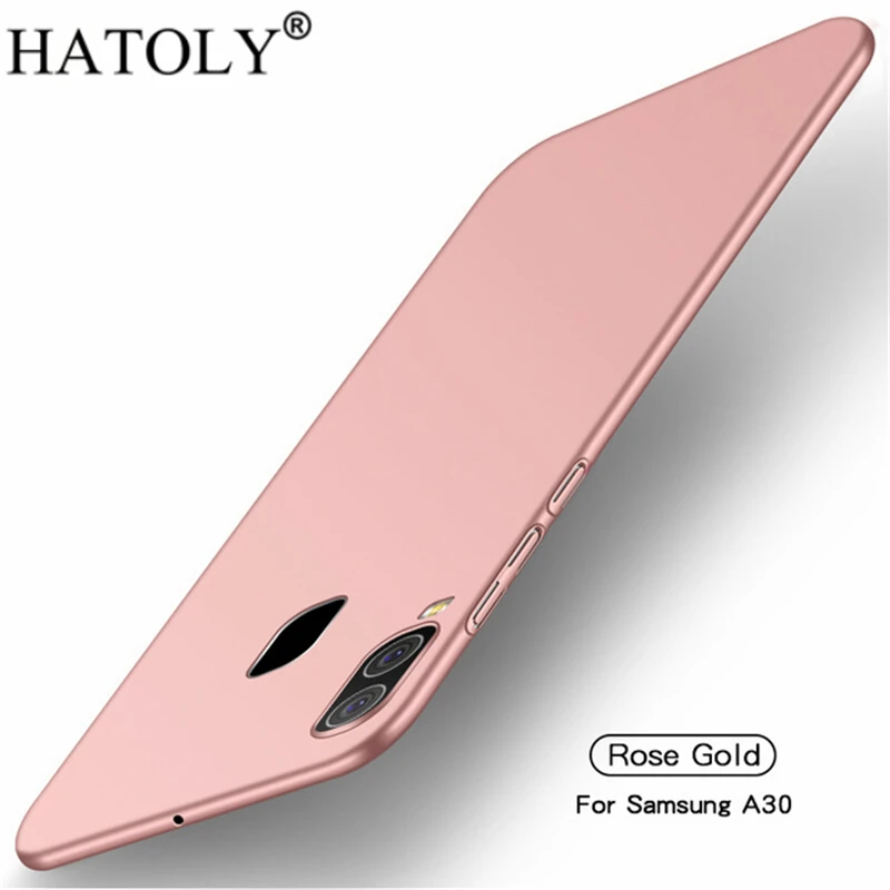 

For Smooth Cover Samsung Galaxy A20 Case Ultra-thin Hard PC Protective Back Case For Samsung Galaxy A20 A205F A30 A50 A40 HATOLY