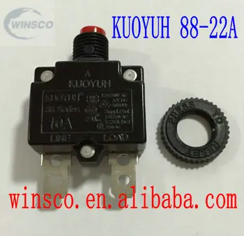 

88-22A Red button 100% KUOYUH CIRCUIT BREAKER 88 SERIES 22A 20PCS/LOT