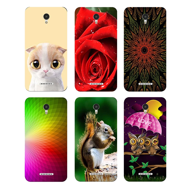 Soft TPU Silicone Case For Lenovo A Plus A1010a20 4.5inch original Back Cover Flower Plants Original Printed Cat Owl Phone |
