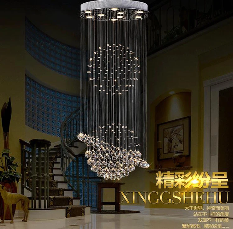 Best jmmxiuz 2018 HOT selling New Modern K9 LED Crystal Chandelier Crystal Lamp 100% Guarantee 6