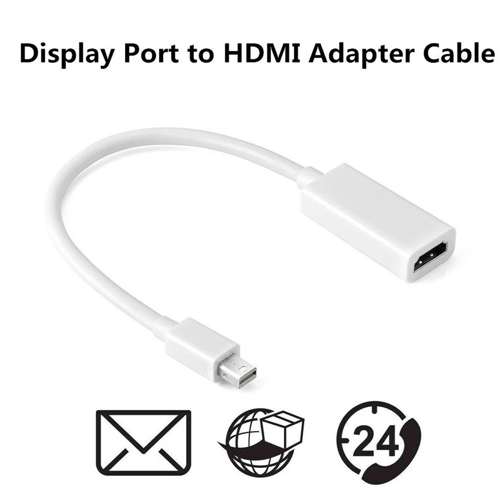 Интерфейс Thunderbolt Mini Display Port DP-HDMI-совместимый адаптер для Apple компьютера проектора