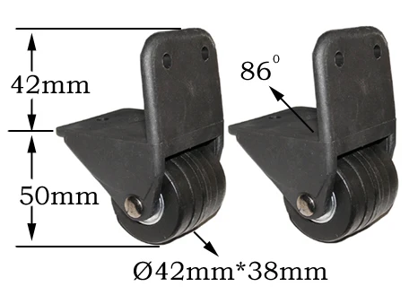 suitcase caster wheels