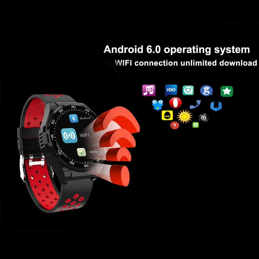696 M15 smart watch Android 6.0 MTK6737 support 4G SIM card WiFi GPS Bluetooth smartwatch Heart Rate Pedometer IP67 Waterproof