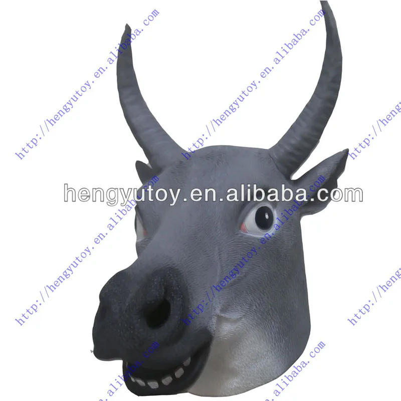 2018 Newly Style Bull Fierce Full Face Rubber Latex Mask Halloween