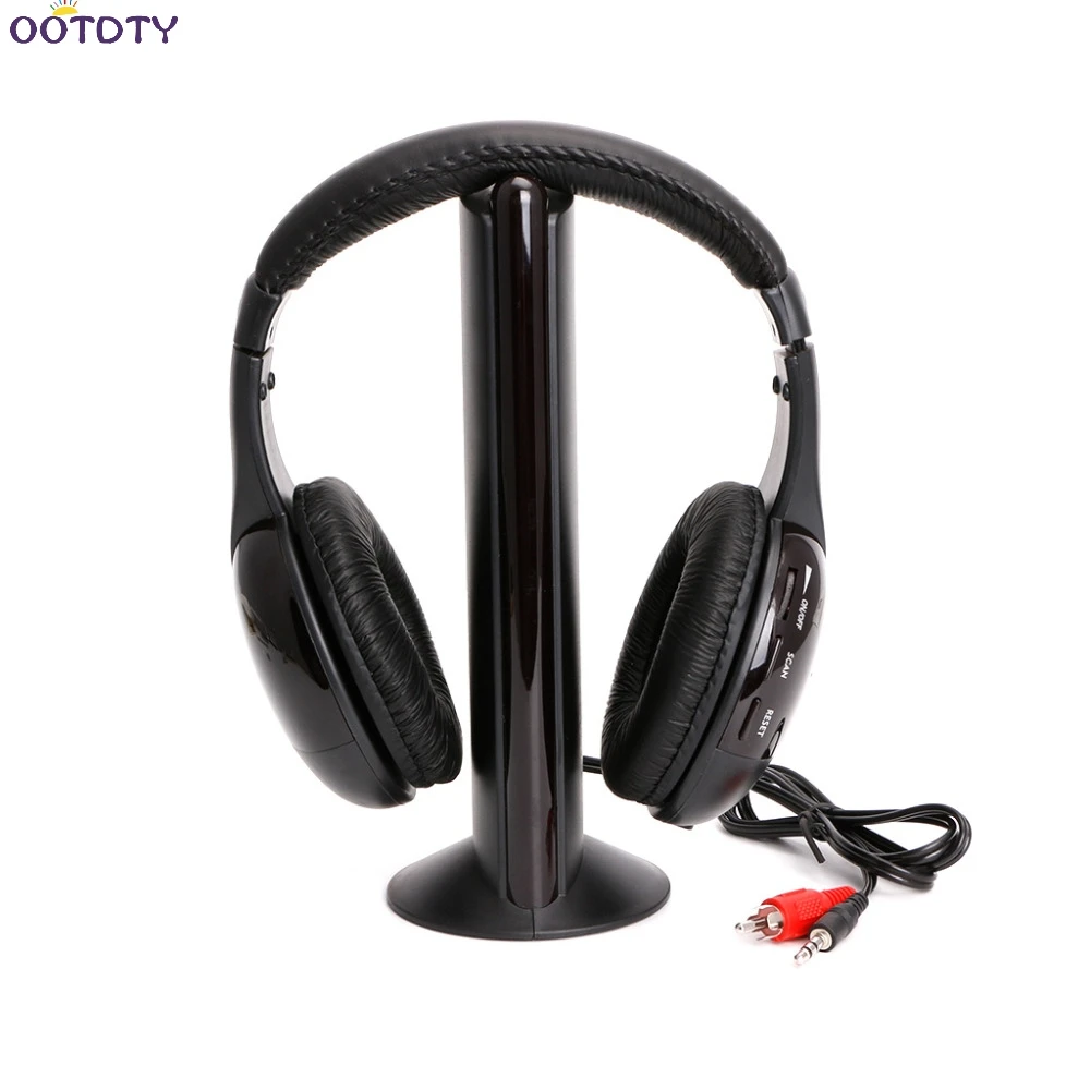 5 in 1 Hi Fi Wireless Headset Headphone Earphone for TV DVD MP3 PC